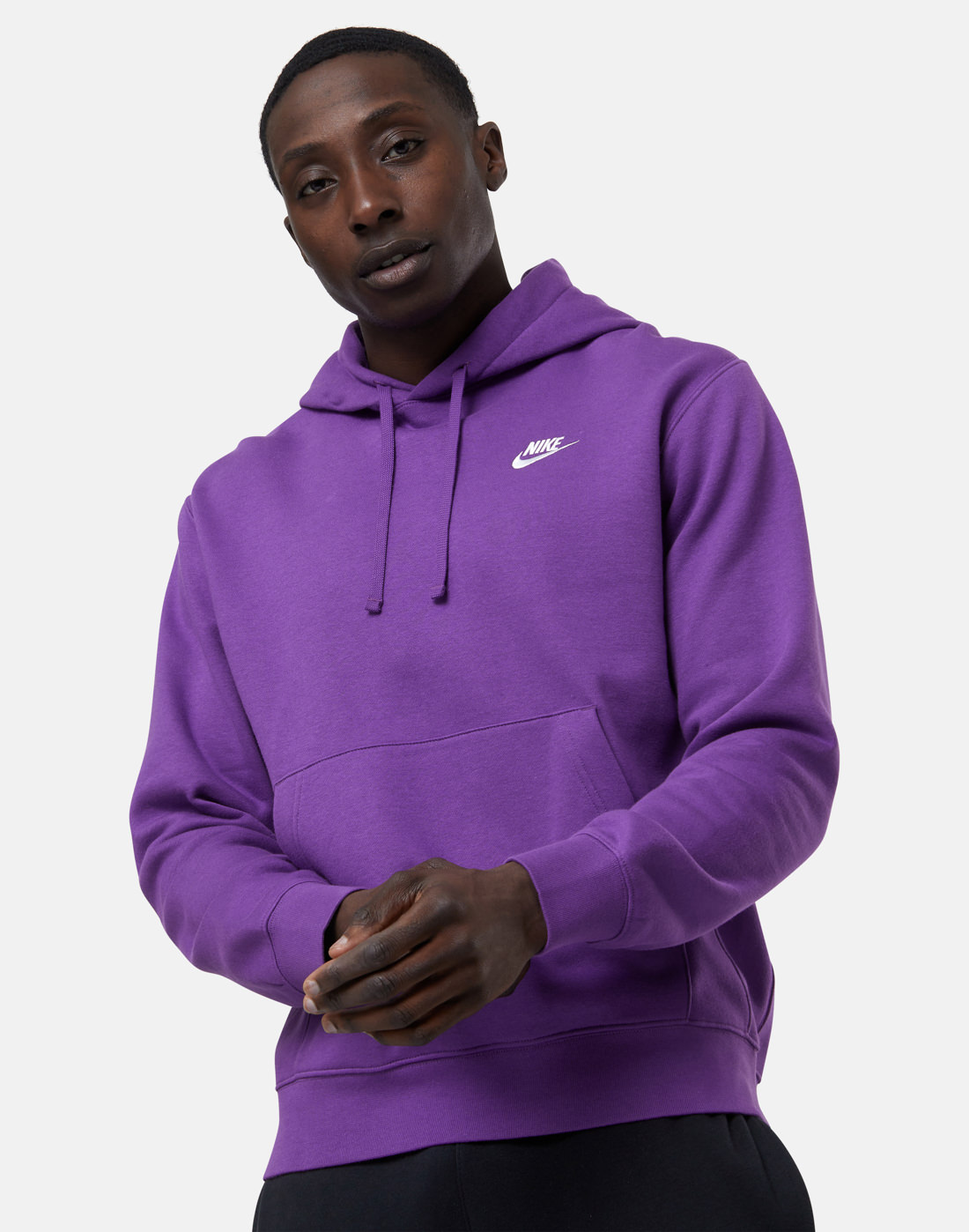Nike Mens Club Fleece Hoodie - Purple | Life Style Sports IE