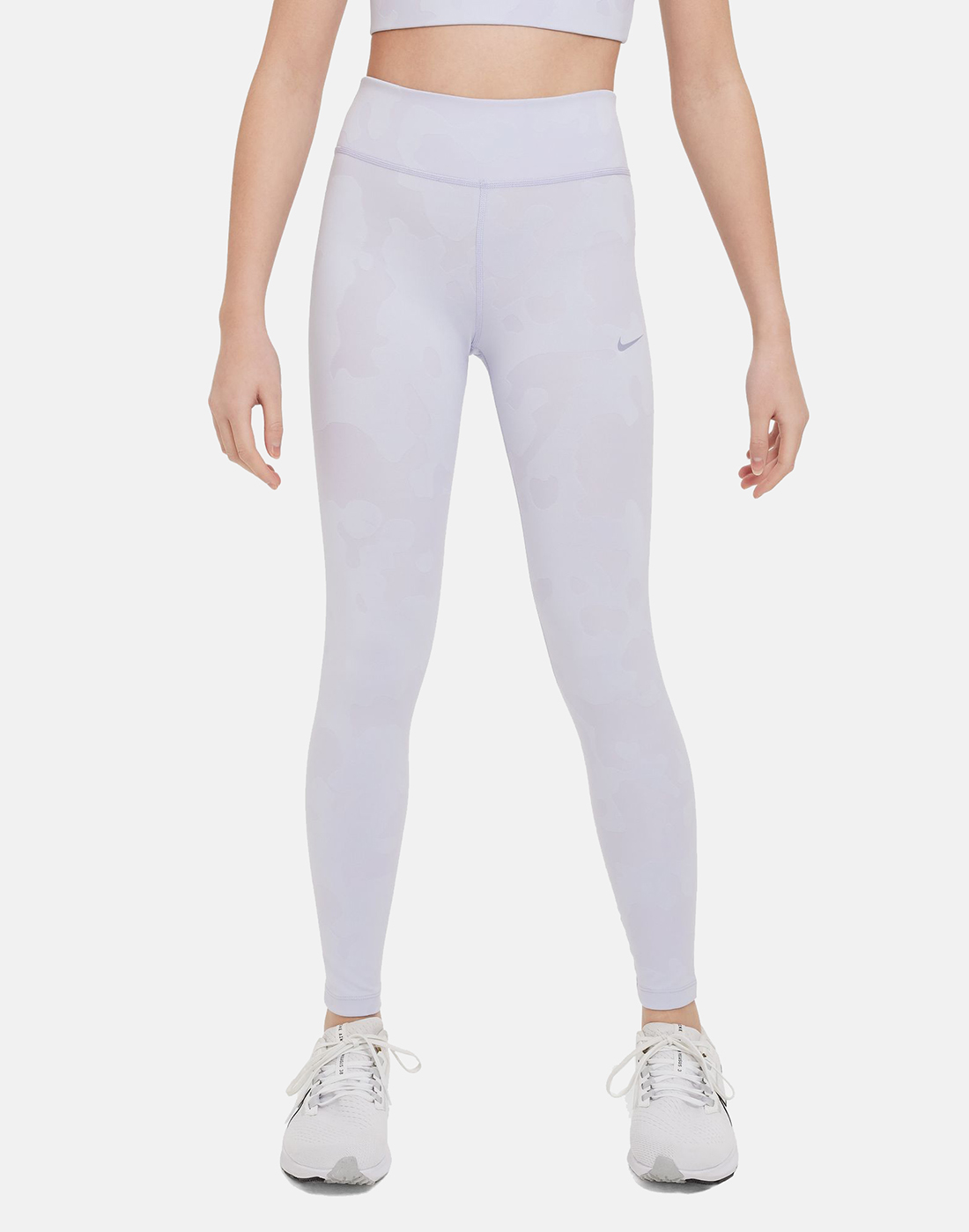 Nike Older Girls One Leggings - Purple