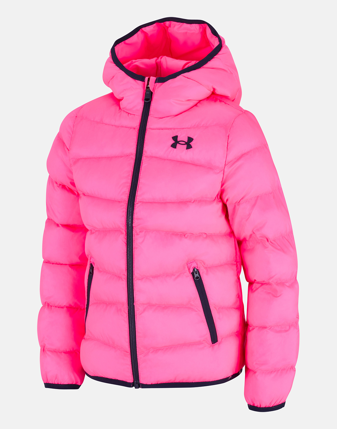 Armour Older Girls Logo Padded Jacket - Pink | Life Style