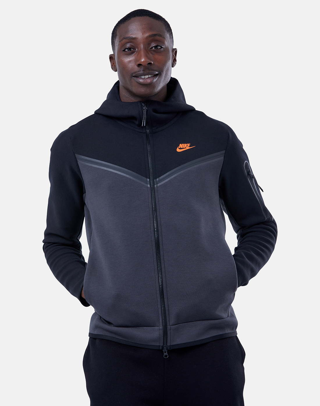 Nike Mens Tech Fleece Full Zip Hoodie - Black | Life Style Sports EU