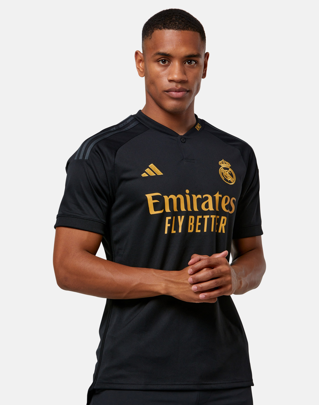 adidas Adults Real Madrid 23/24 Third Jersey - Black | Life Style Sports IE
