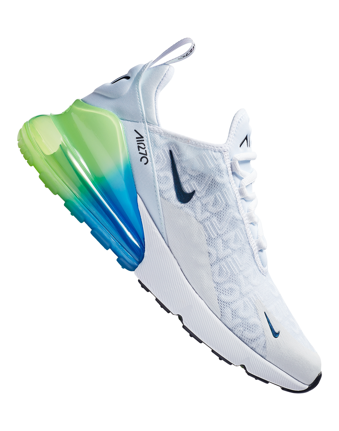 nike air max 270 white and green