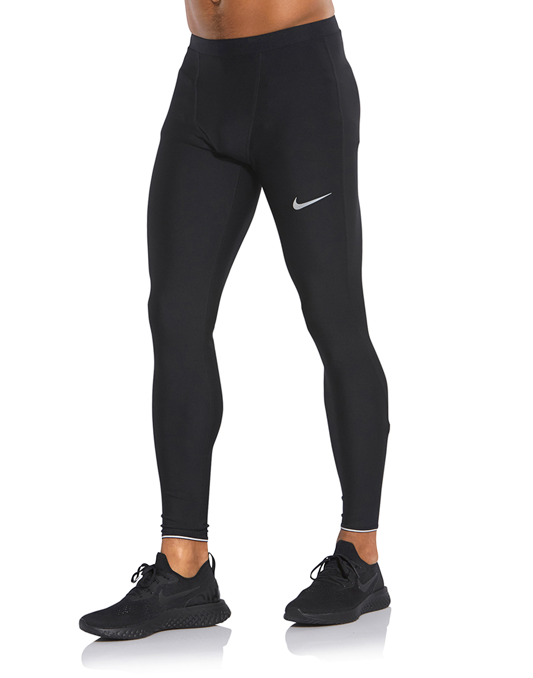 Men's Black Nike Running Tights | Life Style Sports