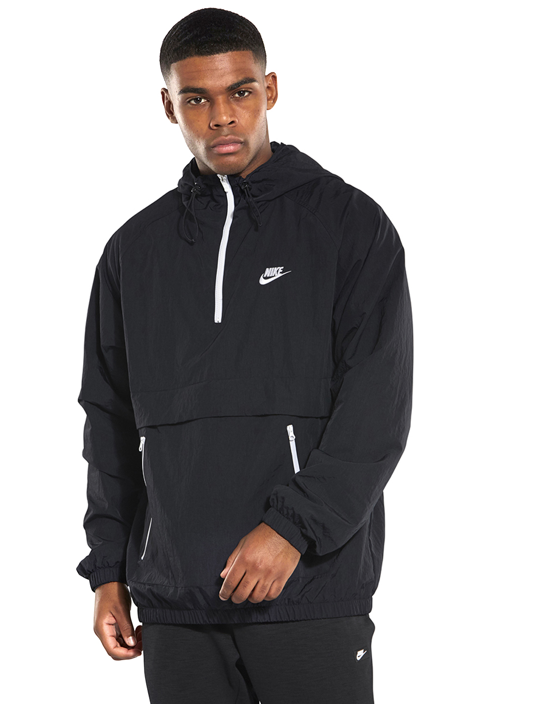 nike black anorak jacket