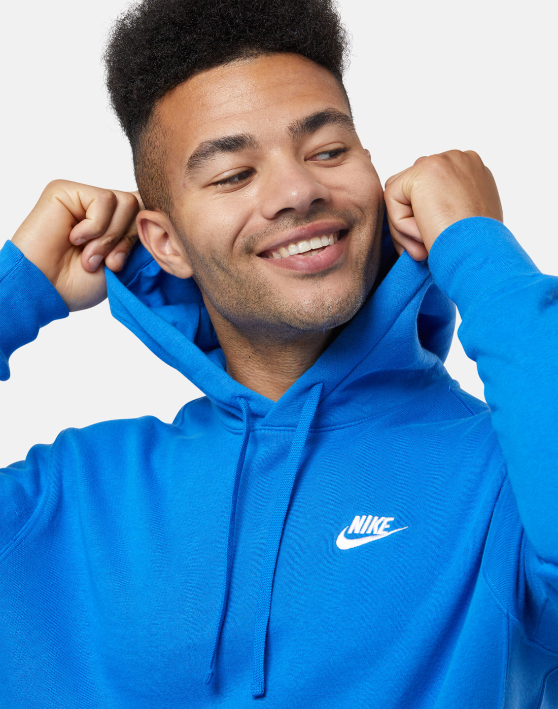 Nike Mens Club Fleece Hoodie - Blue | Life Style Sports IE