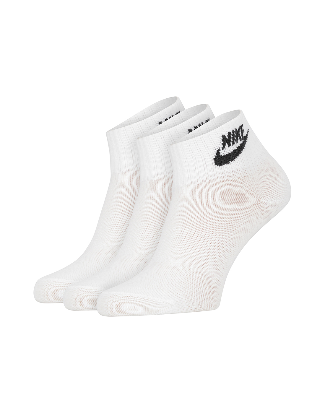 Nike 3 Pack Essential Ankle Socks - White | Life Style Sports EU