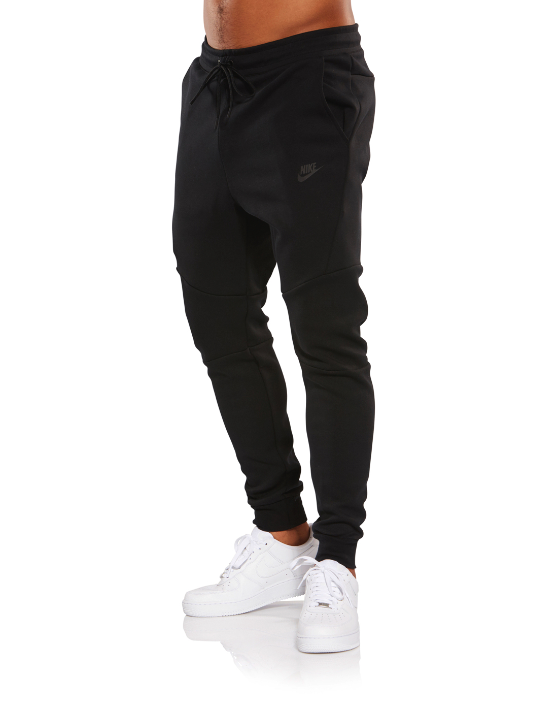 nike air fleece joggers black