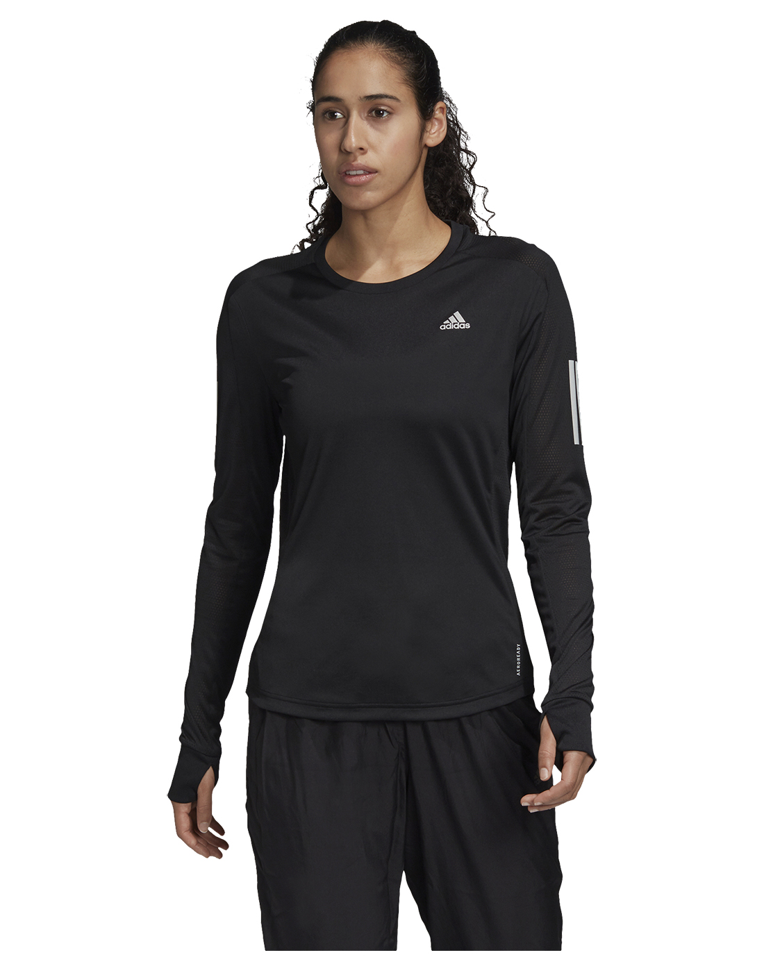 adidas Womens Long Sleeve T-shirt - Black | Life Style Sports IE