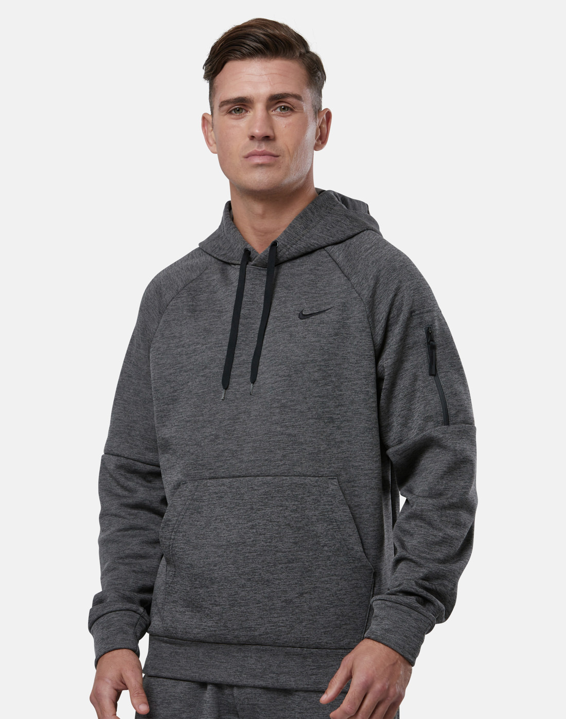 Nike Mens Therma Winter Pullover Hoodie - Grey | Life Style Sports UK