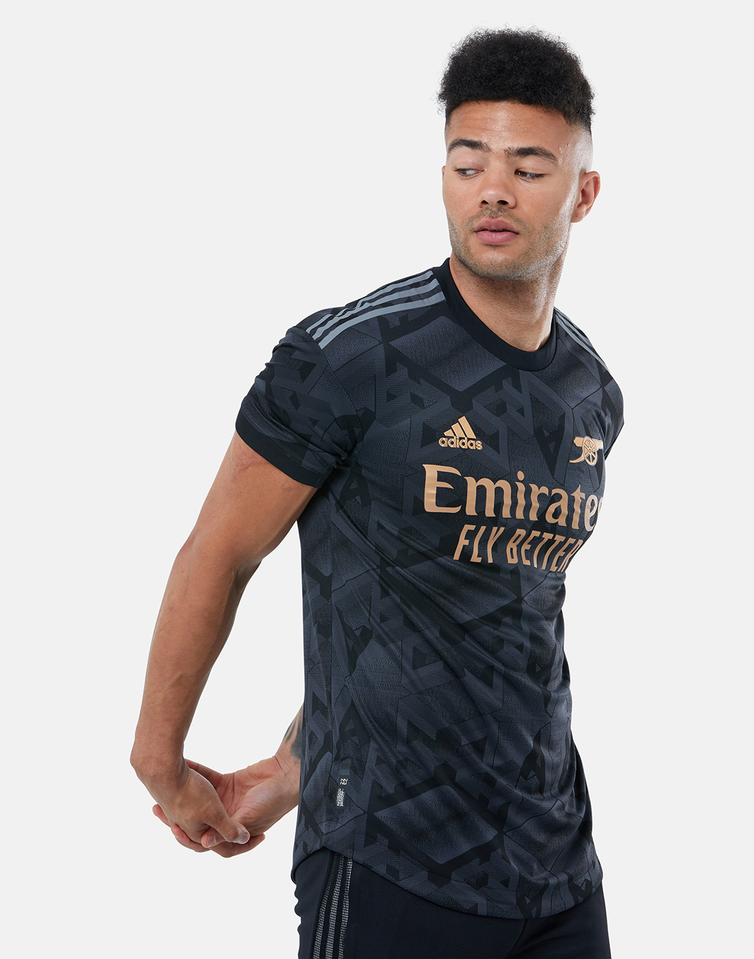 adidas Adults Arsenal 22/23 Authentic Away Jersey - Black | Life Style ...