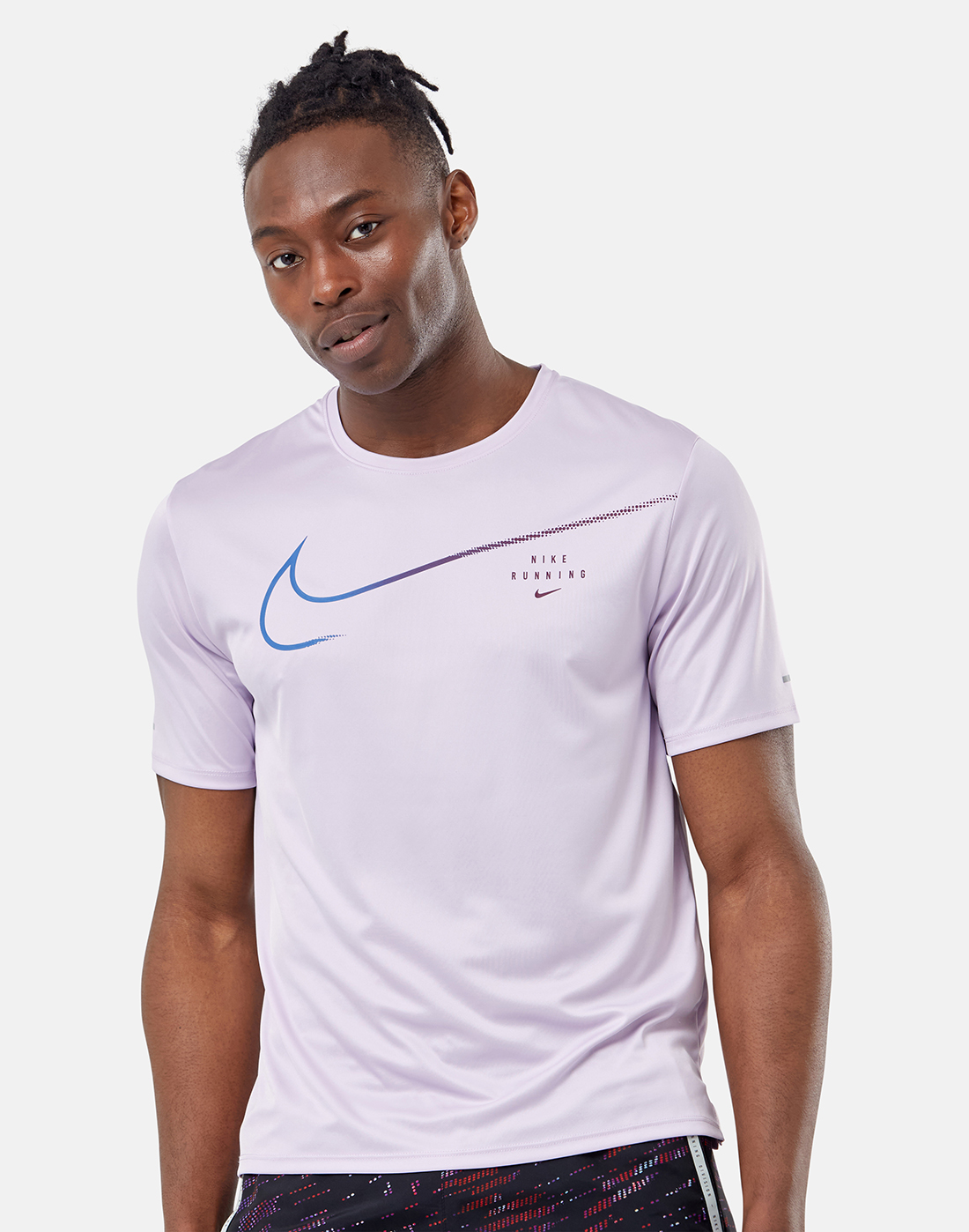 Nike Mens Run Division Miler T-Shirt - Purple | Life Style Sports IE
