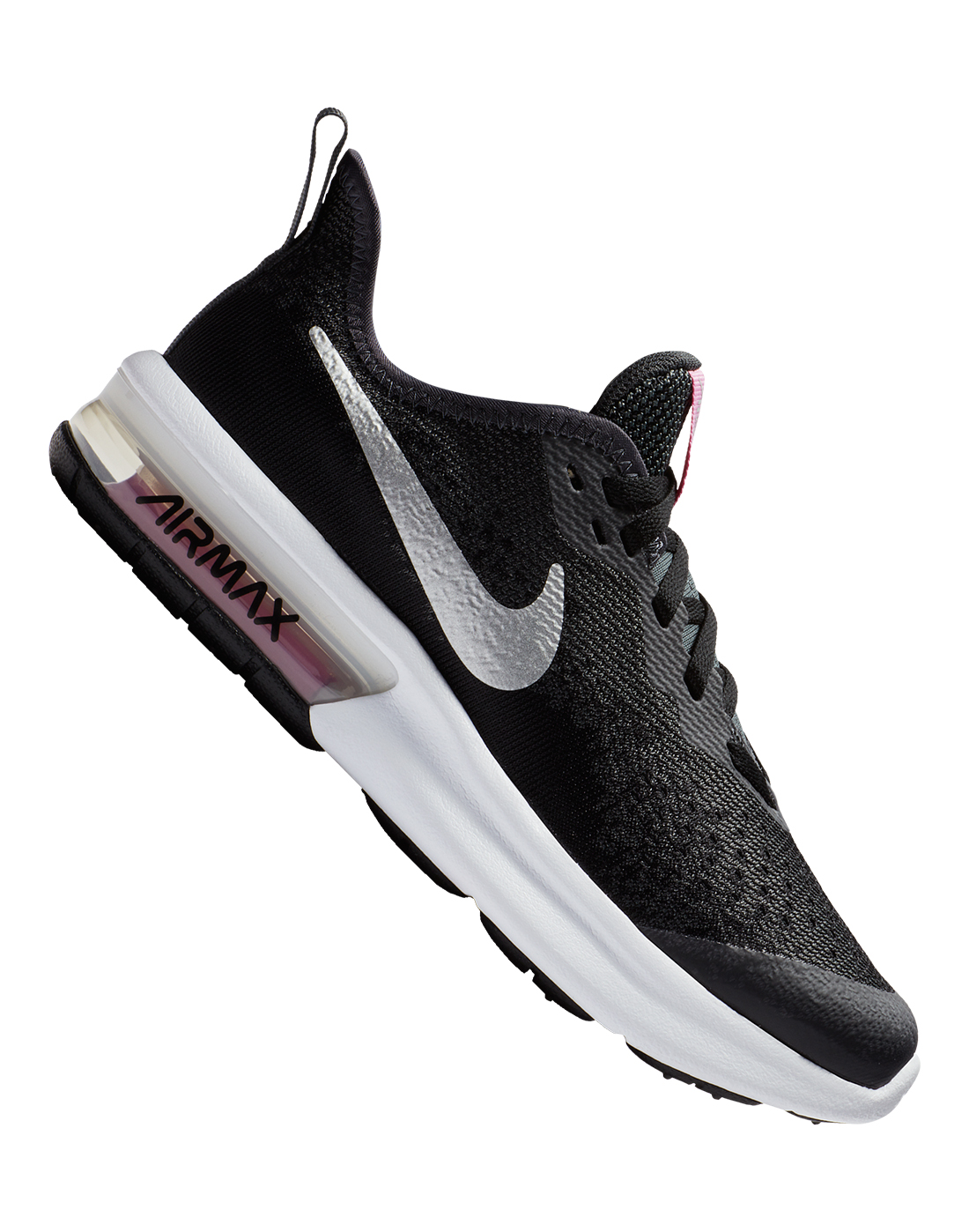Girl's Black Nike Air Max Sequent 
