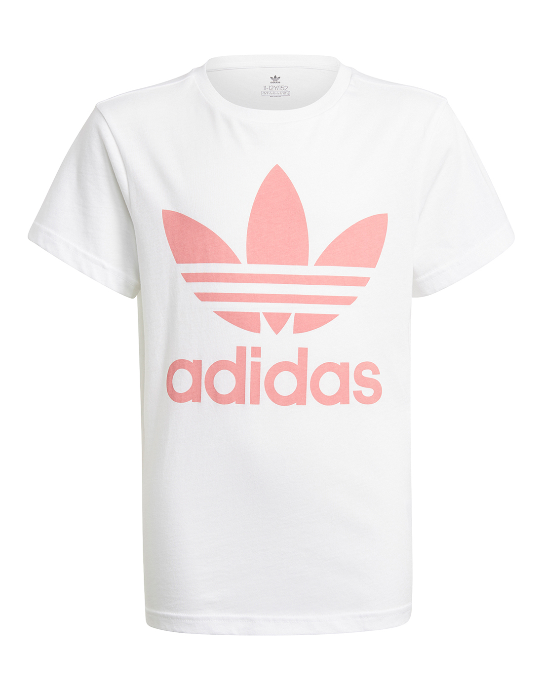 adidas Originals Older Girls Trefoil T-shirt - White | Life Style Sports IE