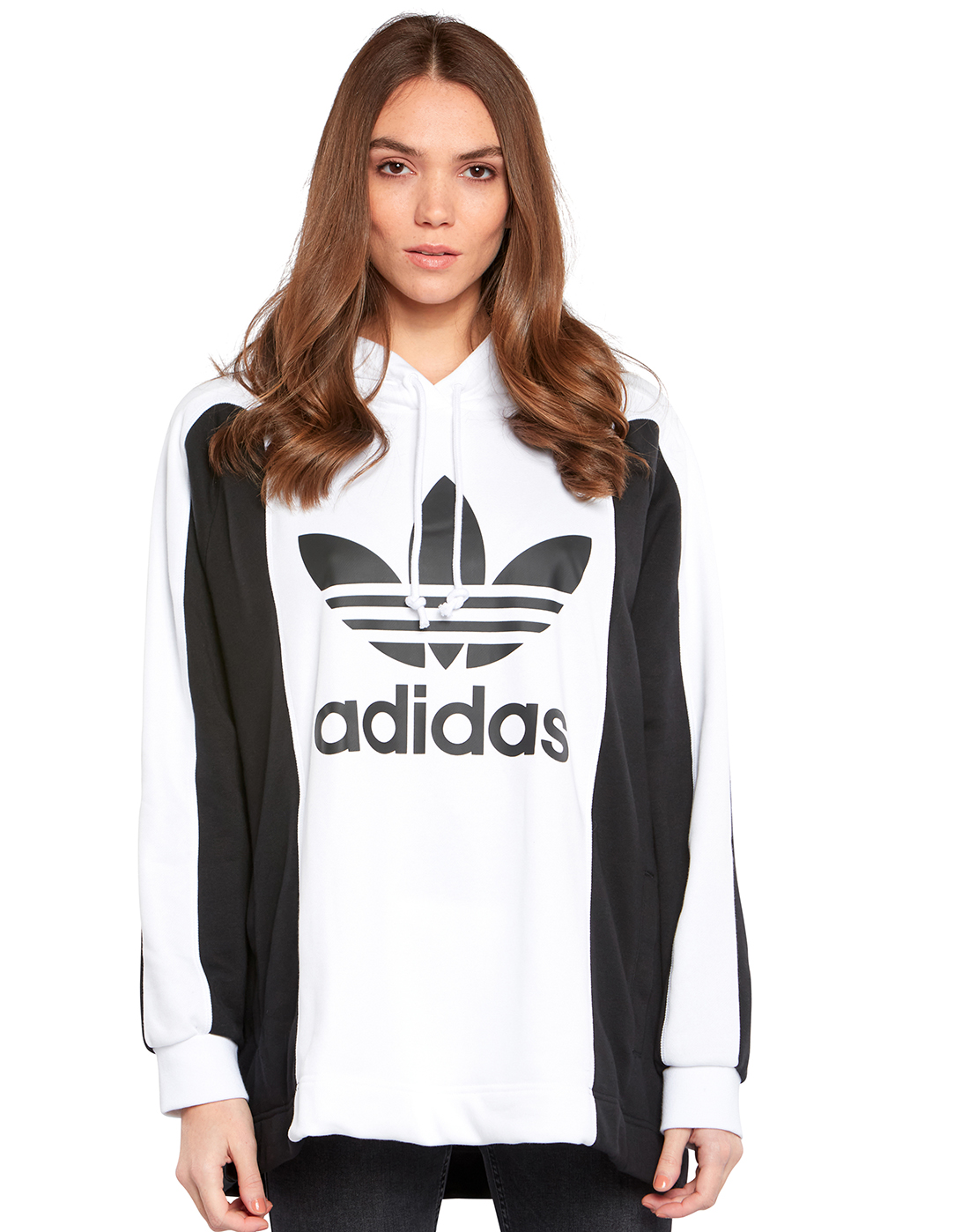 adidas Originals Womens Oversized Hoodie - White | Life Style Sports IE