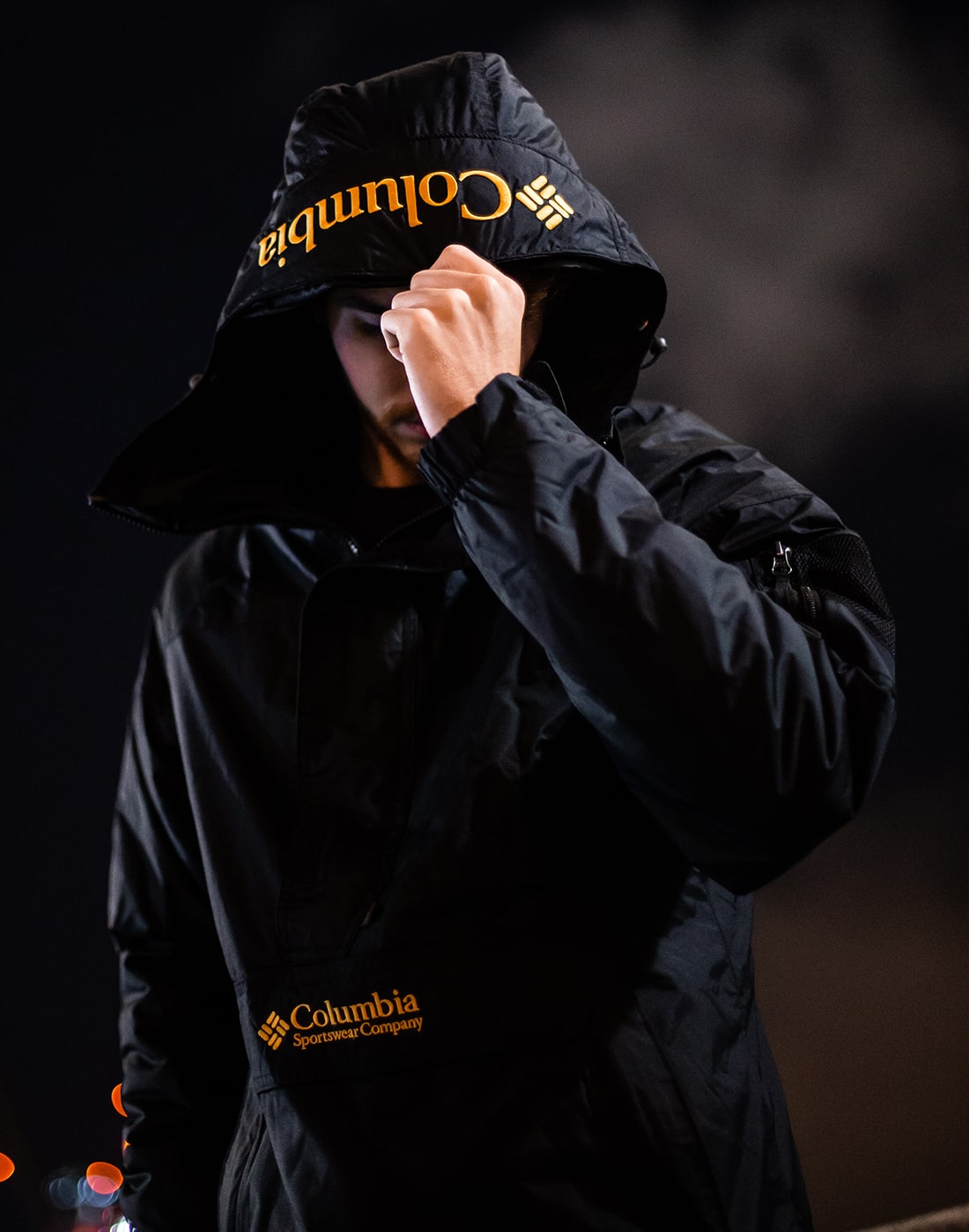 columbia challenger pullover jacket black