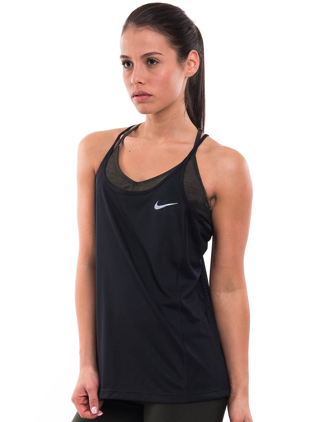Nike Womens Miler Tank | Black | Life Style Sports