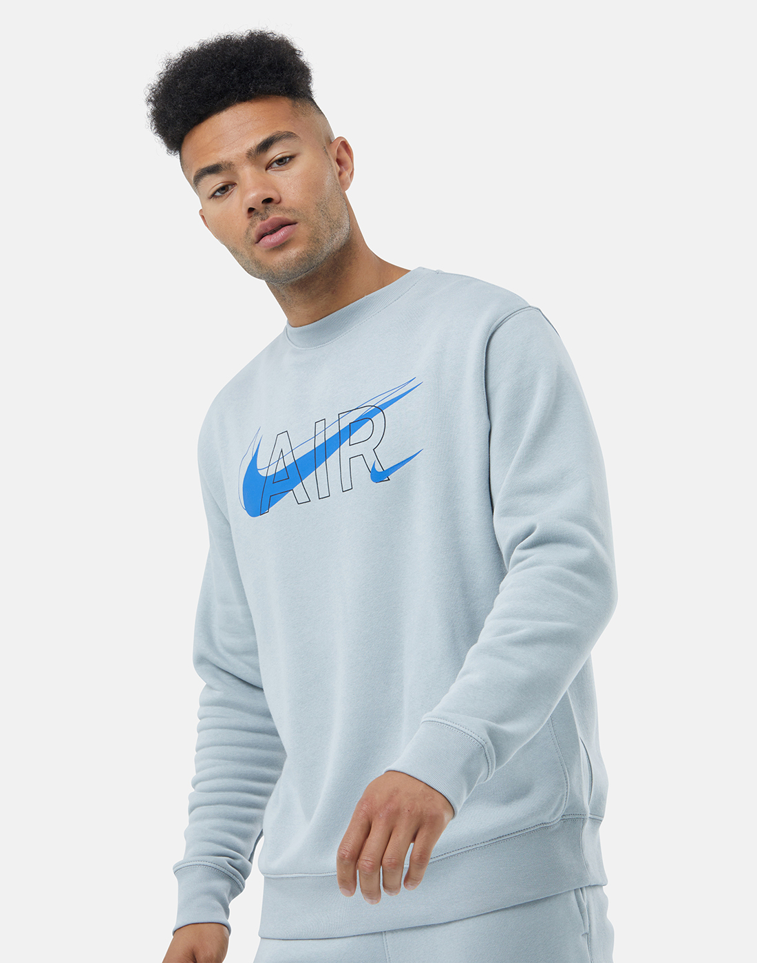 Nike Mens Air Crew Neck Sweatshirt - Grey | Life Style Sports IE