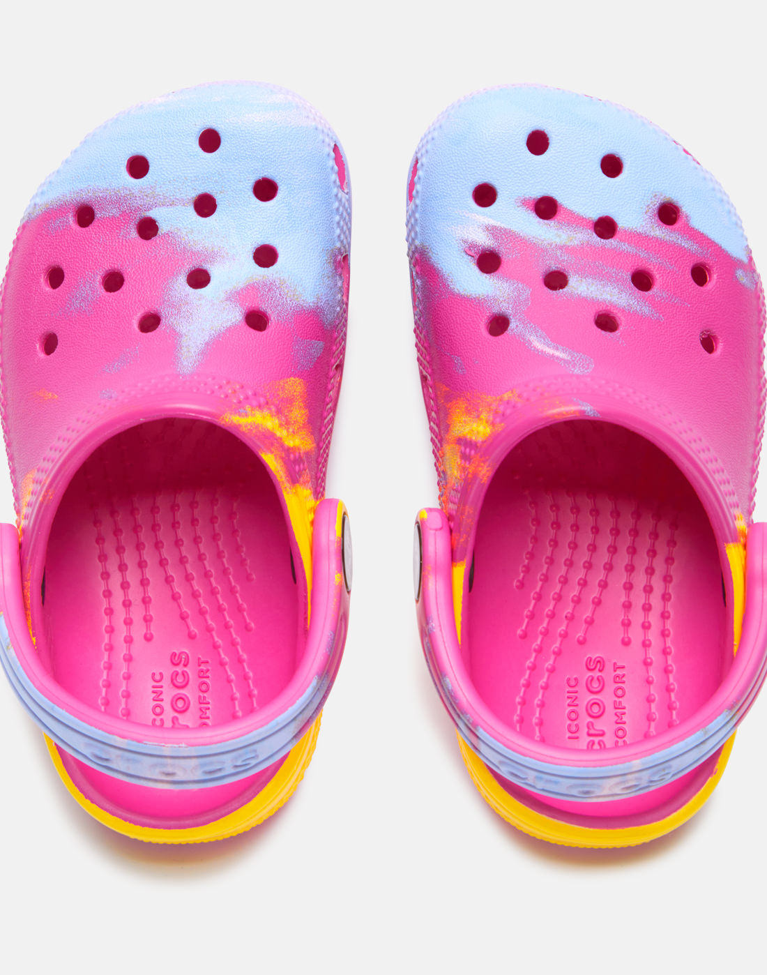 Infant tie hotsell dye crocs