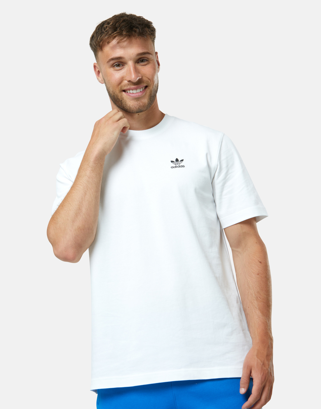 adidas Originals Mens Back Print Trefoil T-Shirt - White | Life Style ...