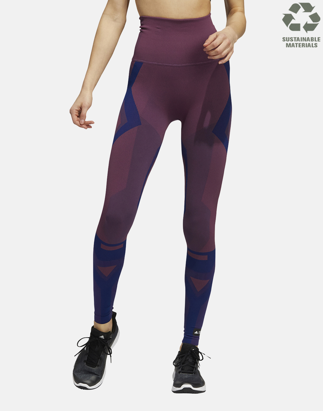 adidas Womens Sculpt Formotion Leggings - Red