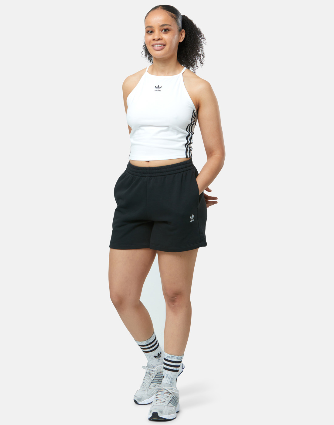 adidas Originals Womens Adicolor Shorts - Black | Life Style Sports IE