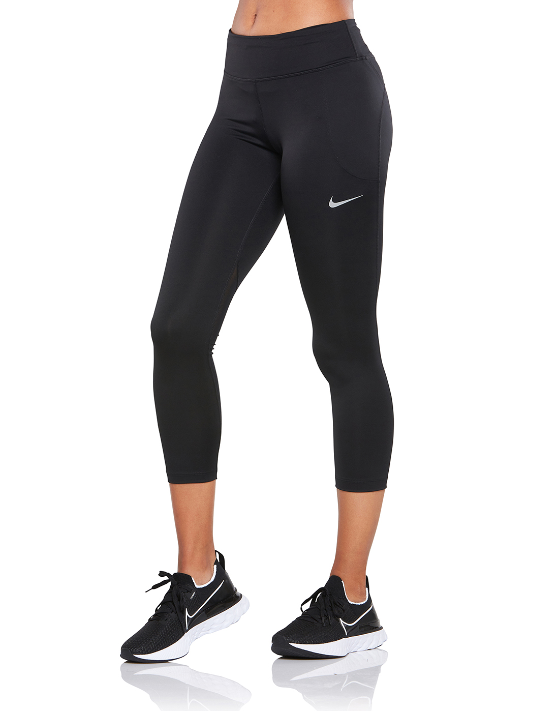 Nike Womens Fast Crop Leggings - Black | Life Style Sports IE