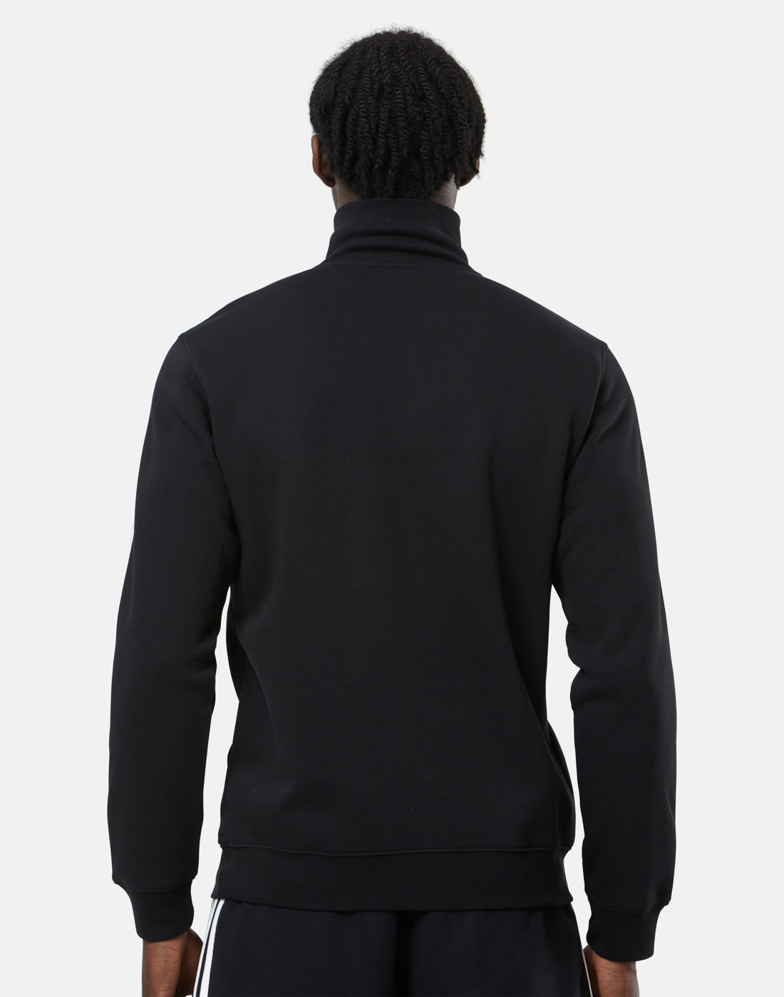 adidas Originals Mens 3 Stripe Half Zip Fleece - Black | Life Style ...