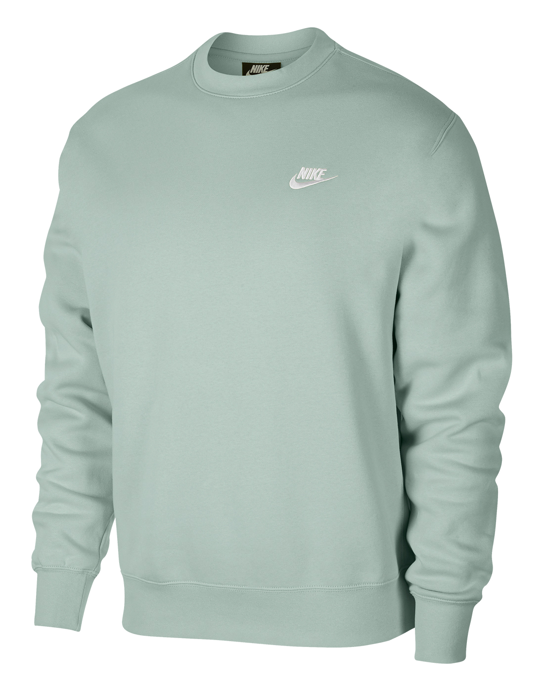 Nike Mens Club Crew Neck Sweatshirt - Green | Life Style Sports EU