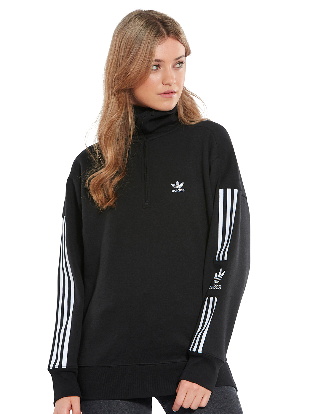 adidas half zip pullover women's