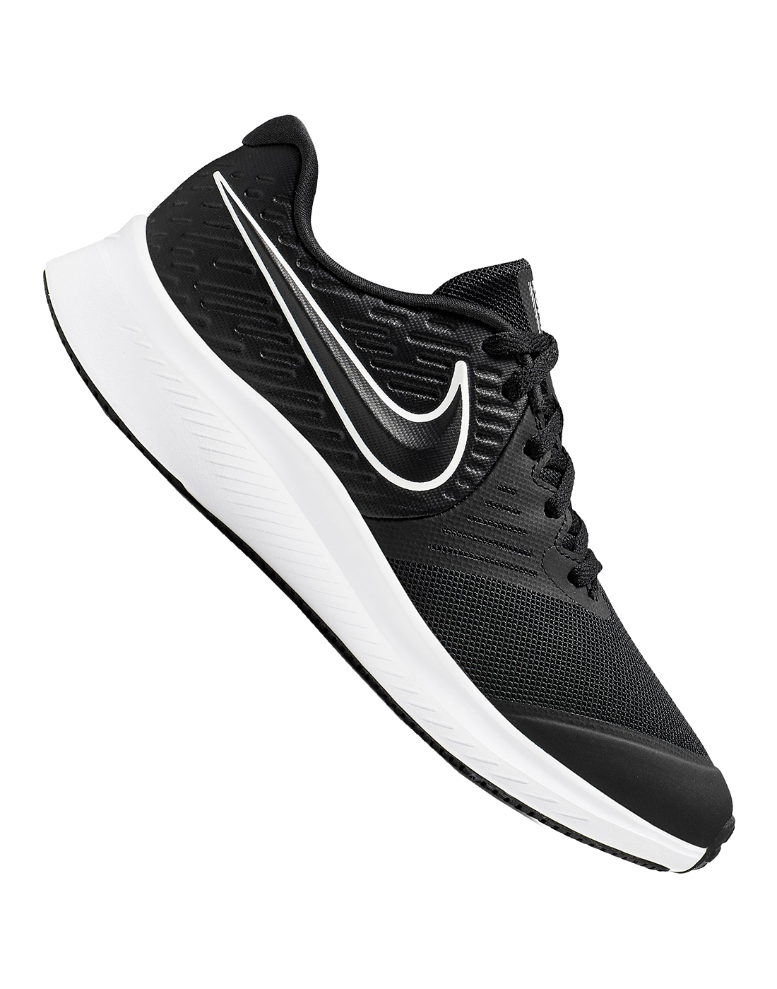 black trainers kids nike