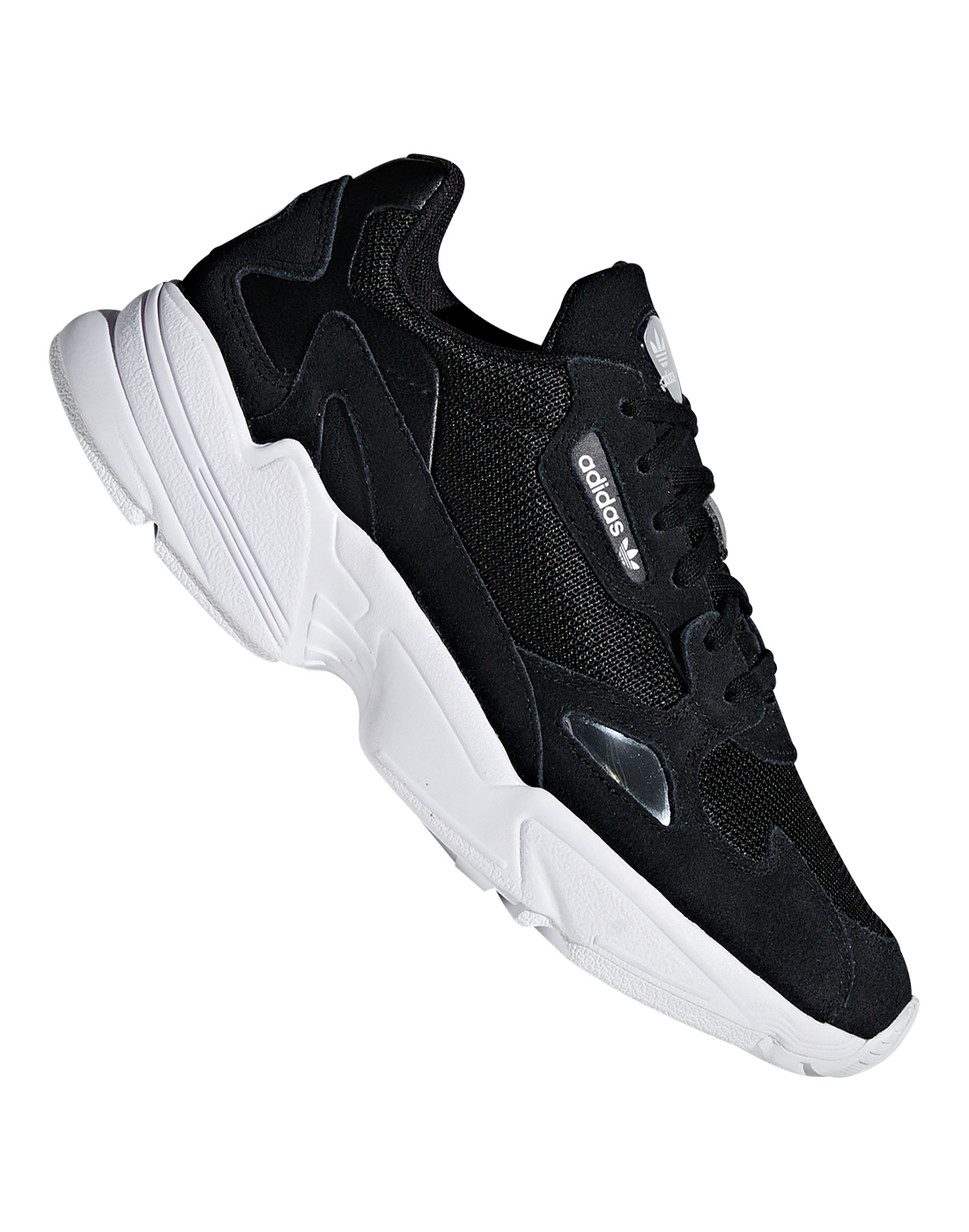 black adidas falcon trainers