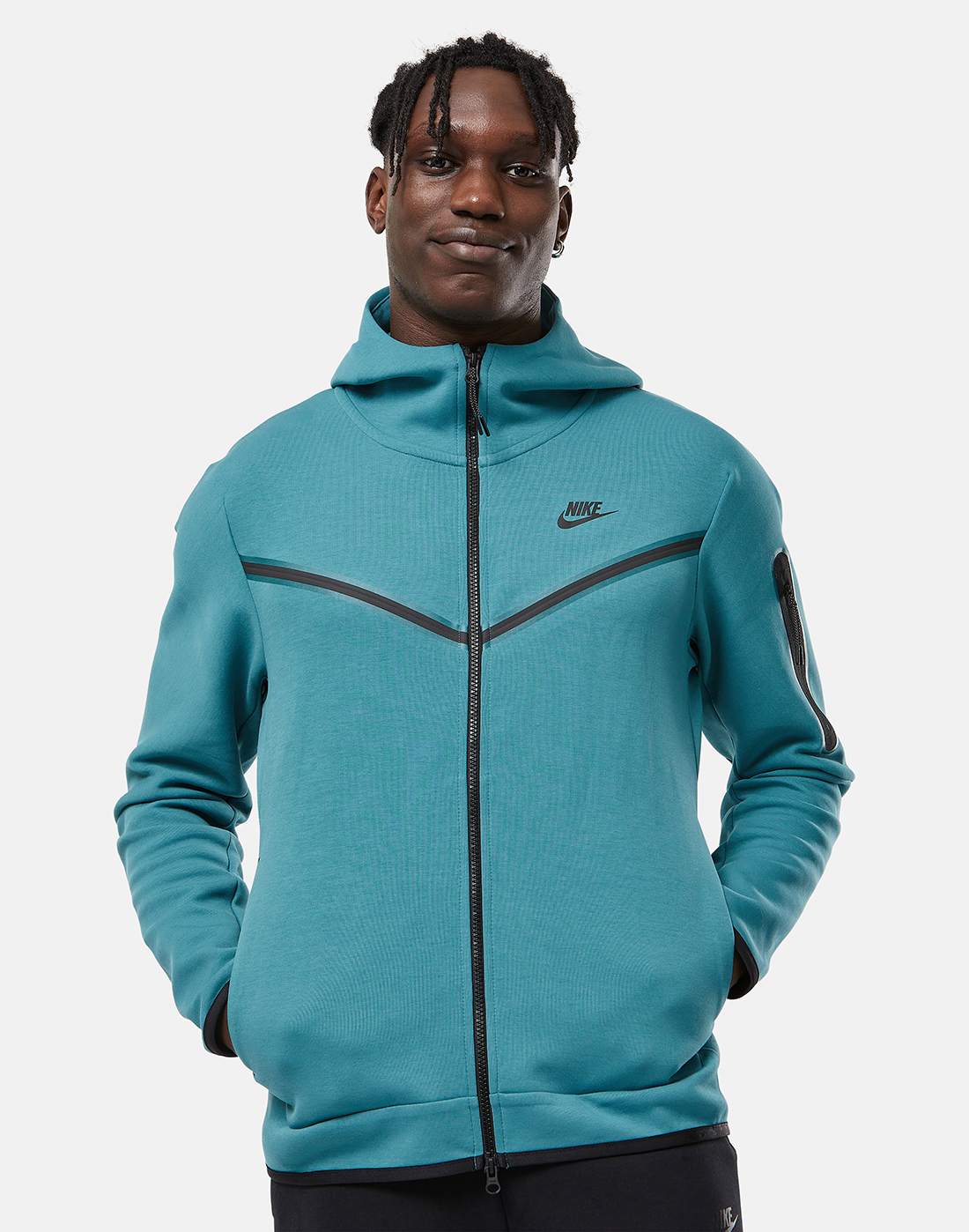 Nike Mens Tech Fleece Full Zip Hoodie - Blue | Life Style Sports UK
