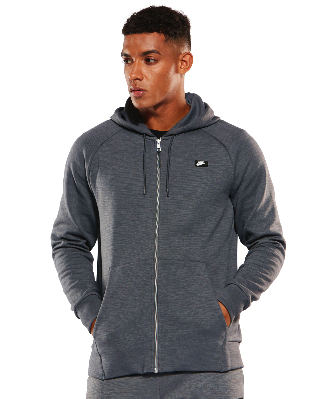 Men's Nike Full Zip Hoody | Grey | Life Style Sports