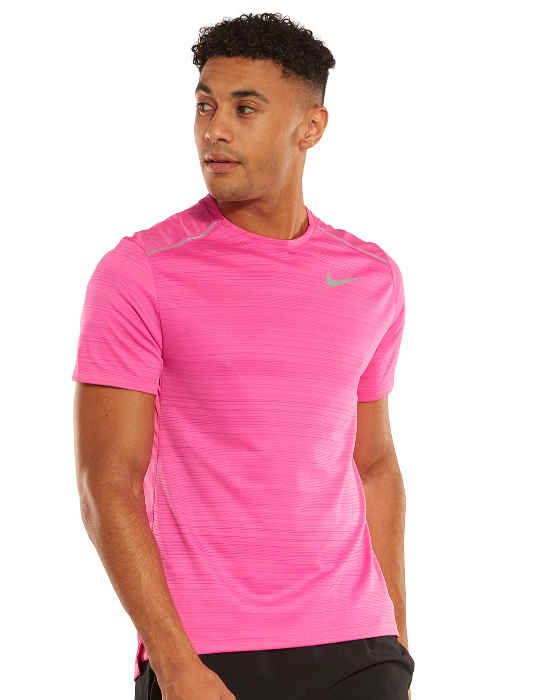 Nike Mens Dry Miler T-Shirt - Pink 