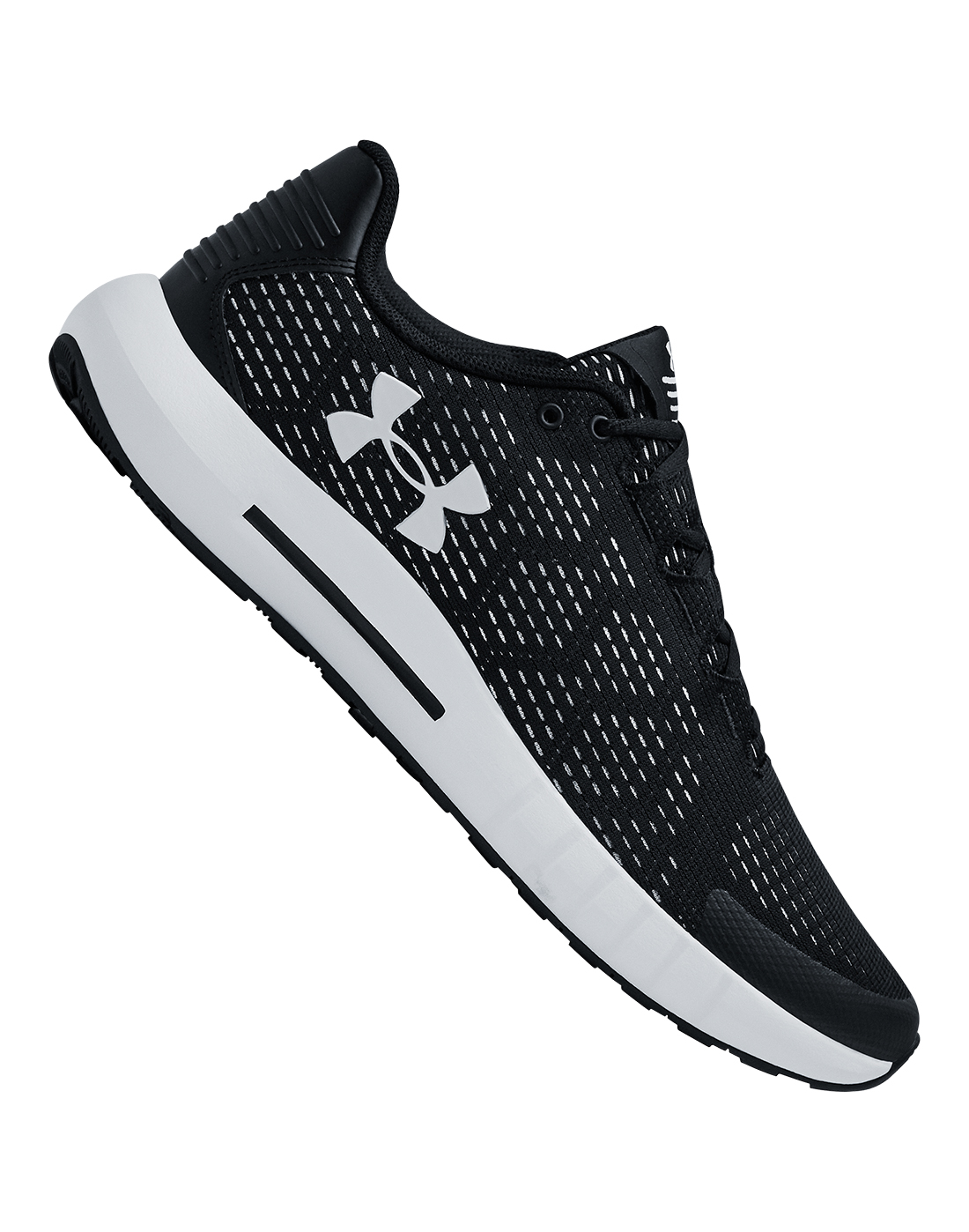 mens black under armour running shoes