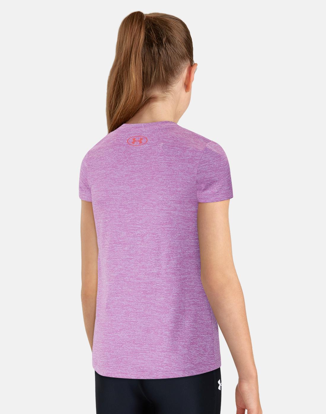 Under Armour Older Girls Tech Twist T-Shirt - Purple