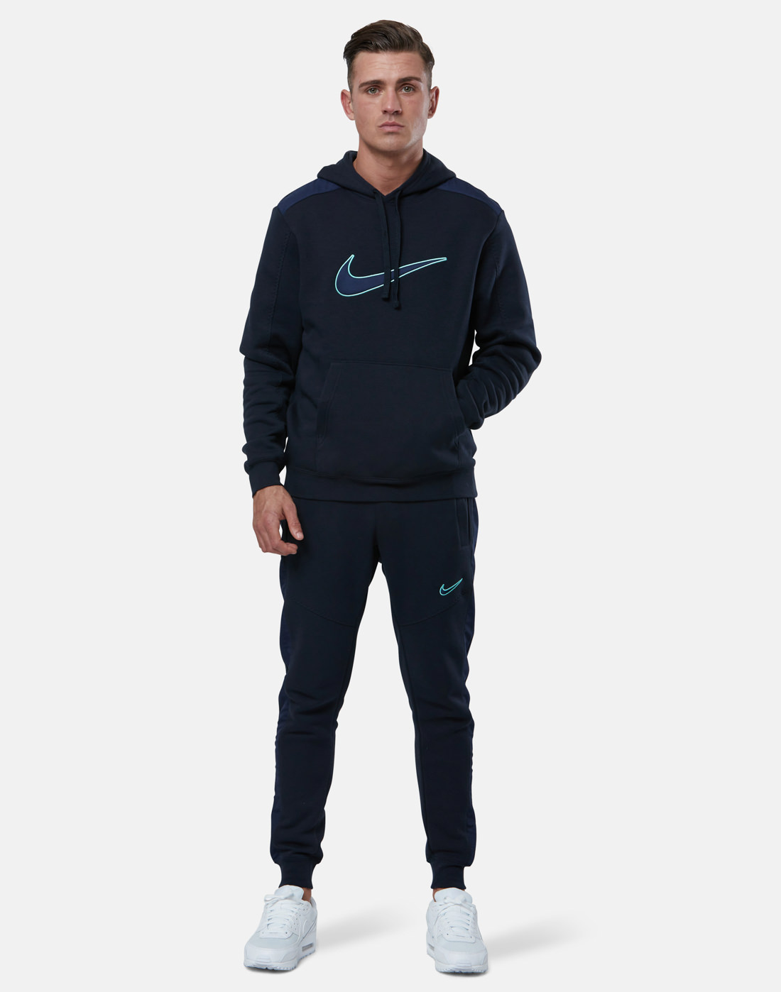 Nike Mens Sports Pack Fleece Hoodie - Navy | Life Style Sports IE