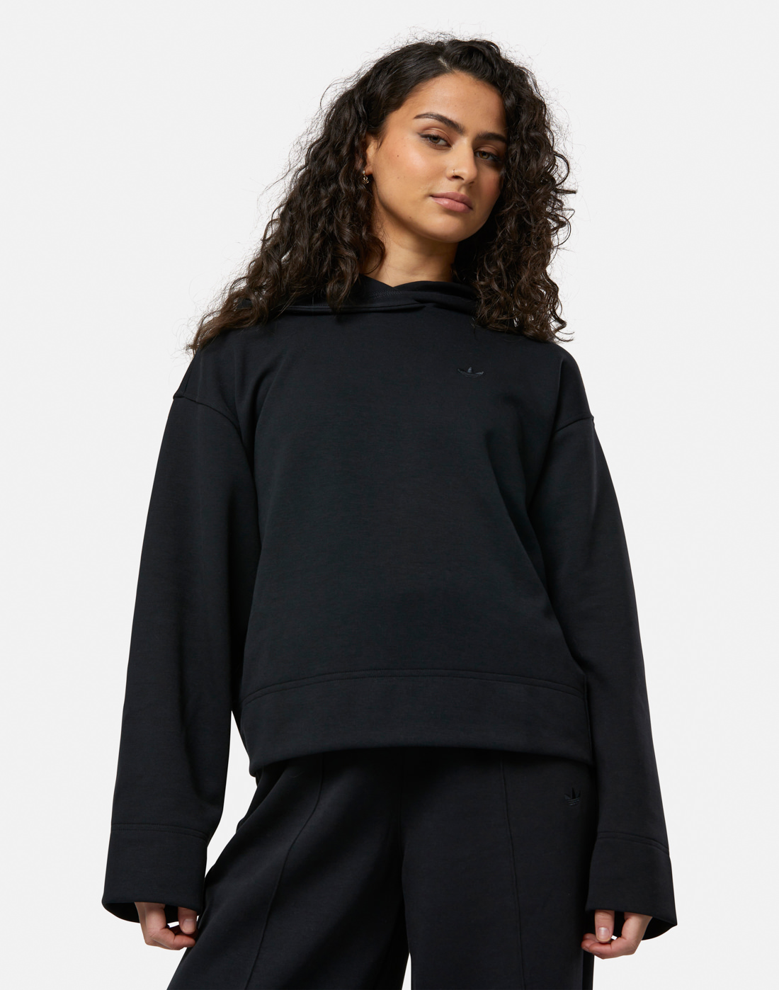 adidas Originals Womens Essential Fleece Hoodie - Black | Life Style ...