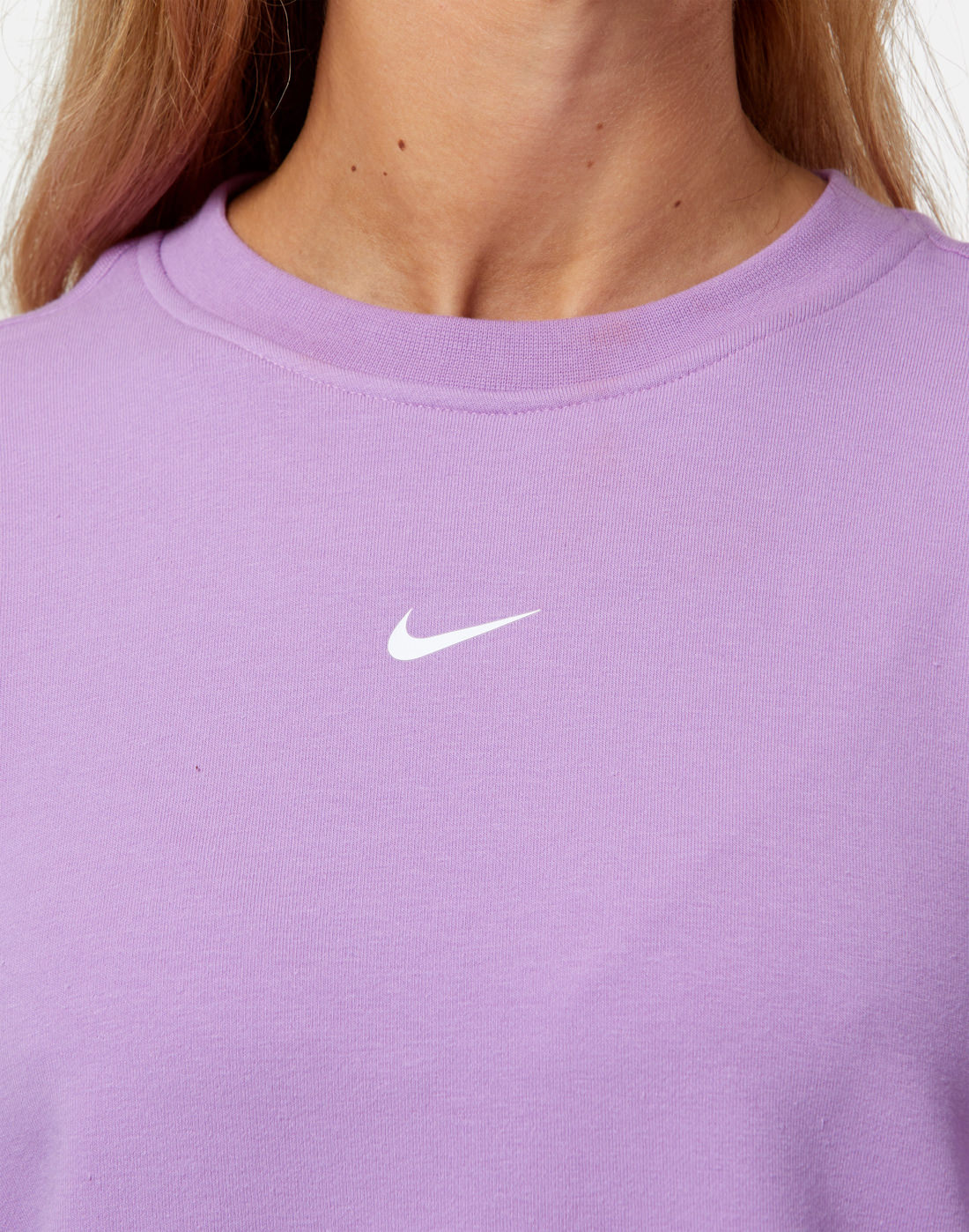 Nike Womens One Crew Neck Sweatshirt - Pink | Life Style Sports IE
