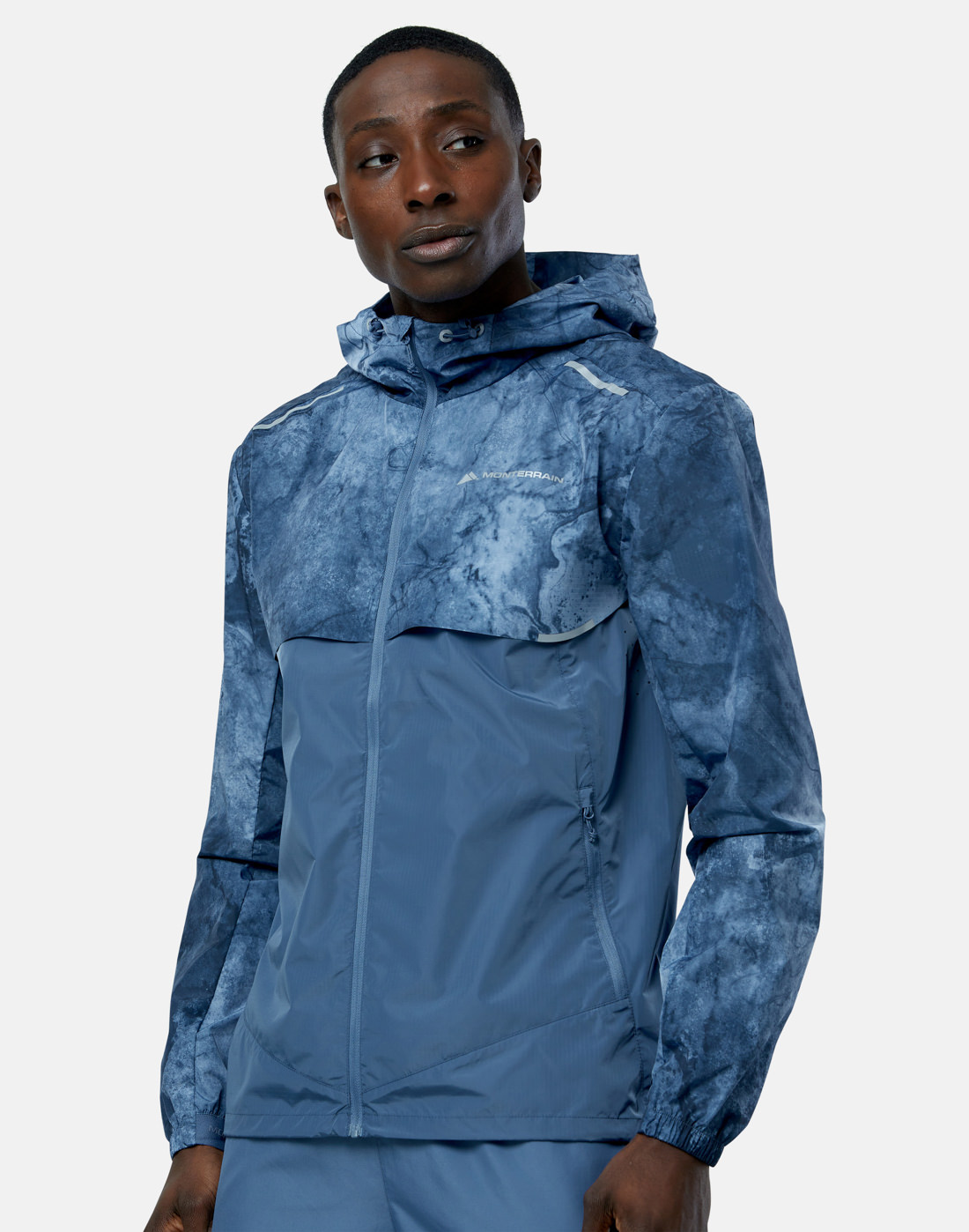Monterrain Mens Glacial Windrunner Jacket - Blue | Life Style Sports IE