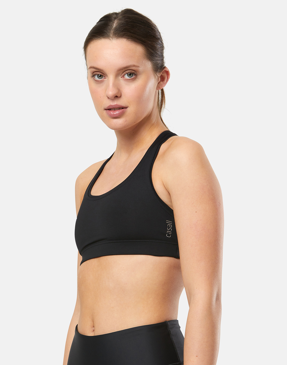 Casall Womens Medium Support Iconic Sports Bra - Black