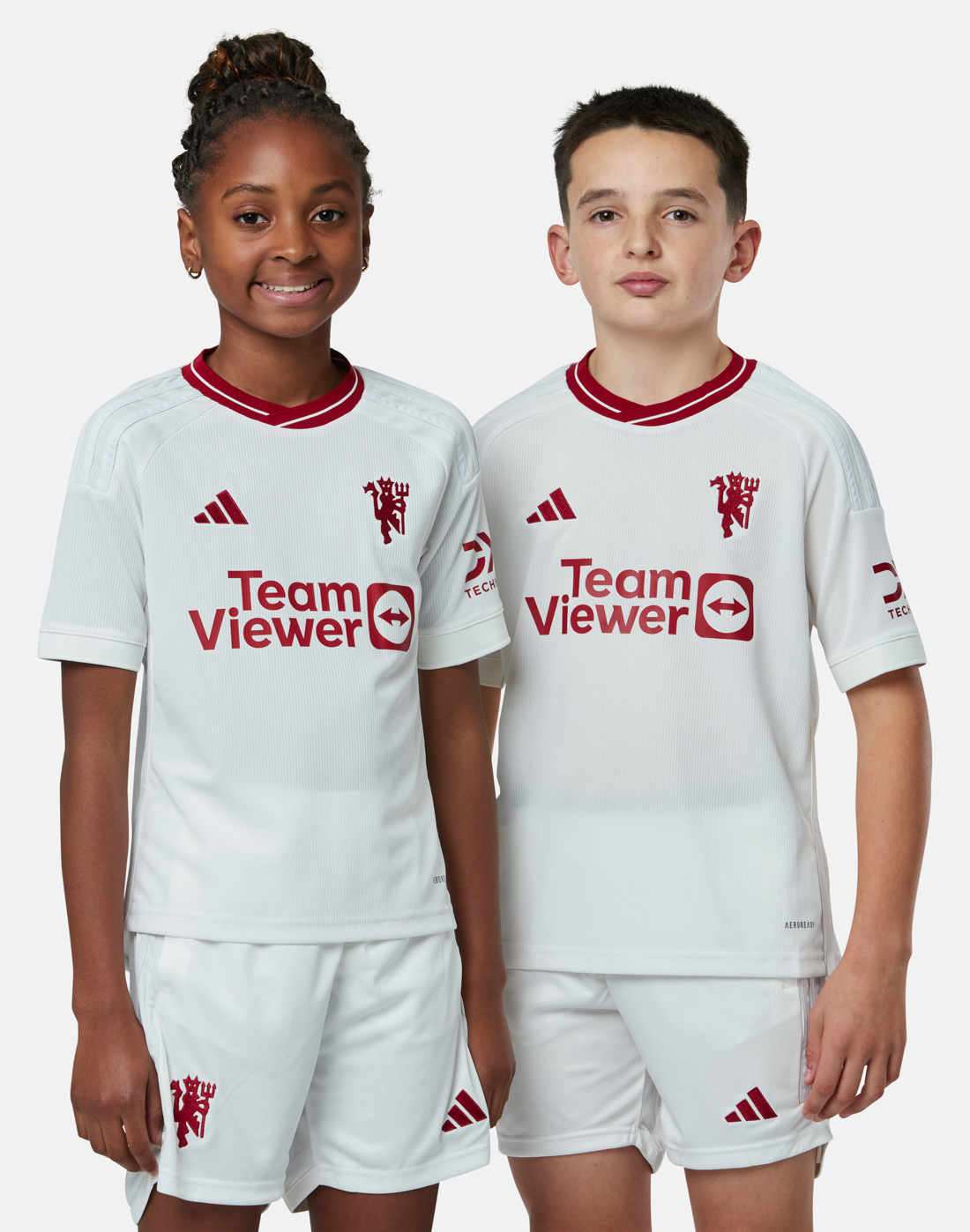 adidas Kids Manchester United 23/24 Third Jersey - White | Life Style ...
