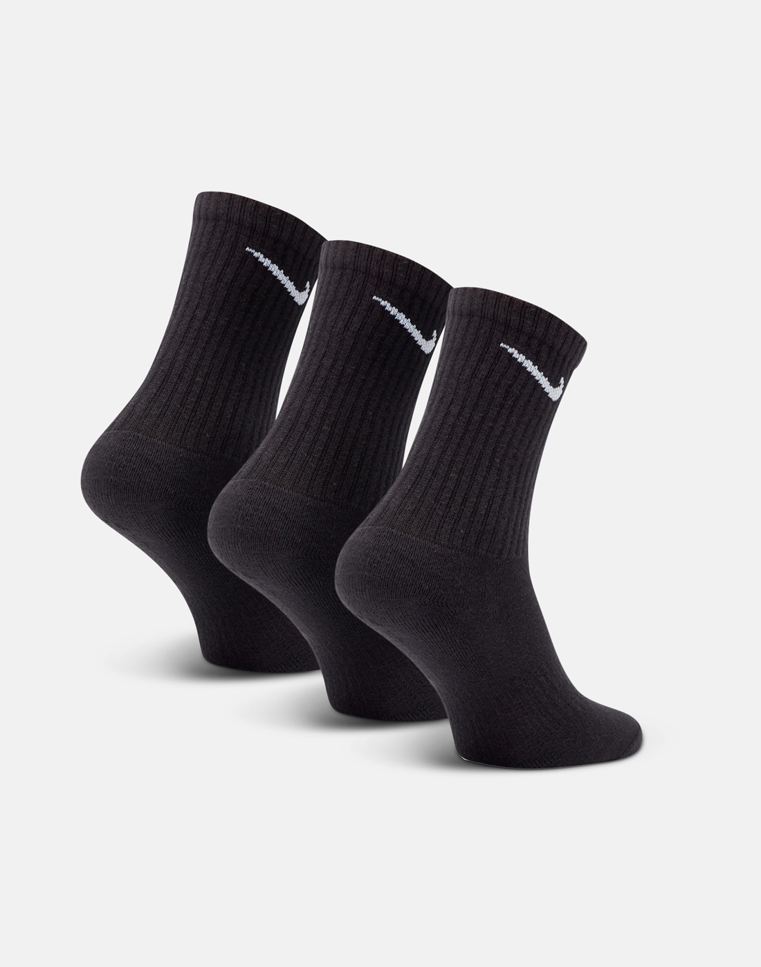 Nike Everyday 3 Pack Dri-FIT Cushion Crew Socks - Black | Life Style ...