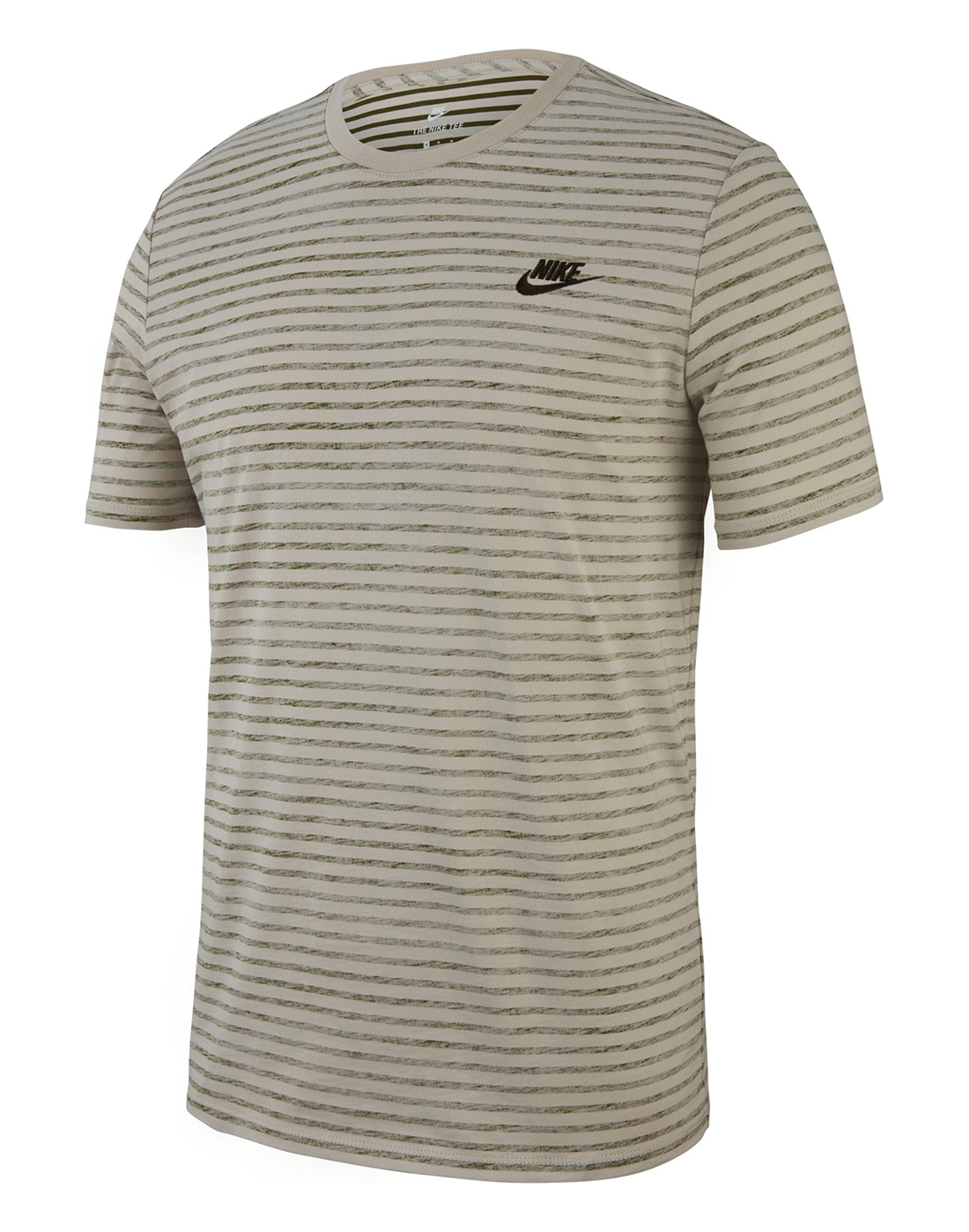 Nike Mens Striped T-Shirt - Cream | Life Style Sports IE