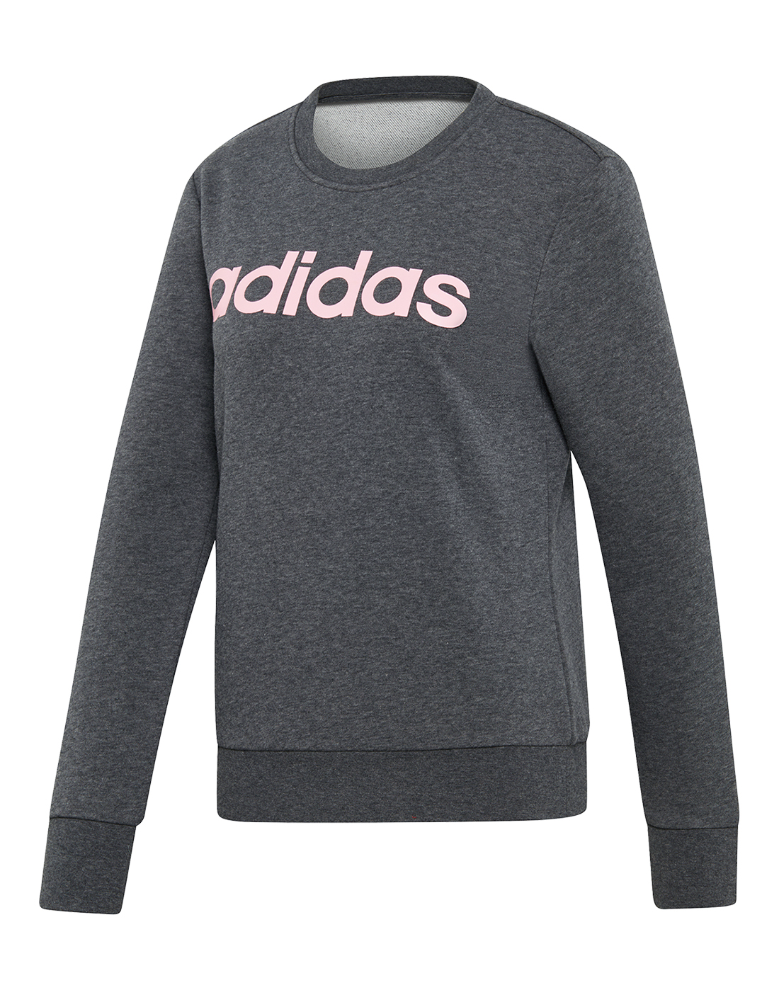 pink grey and white adidas jumper