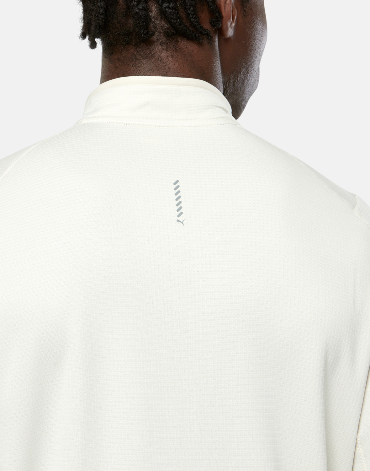 Puma Mens Microfleece Half Zip Top - White | Life Style Sports IE