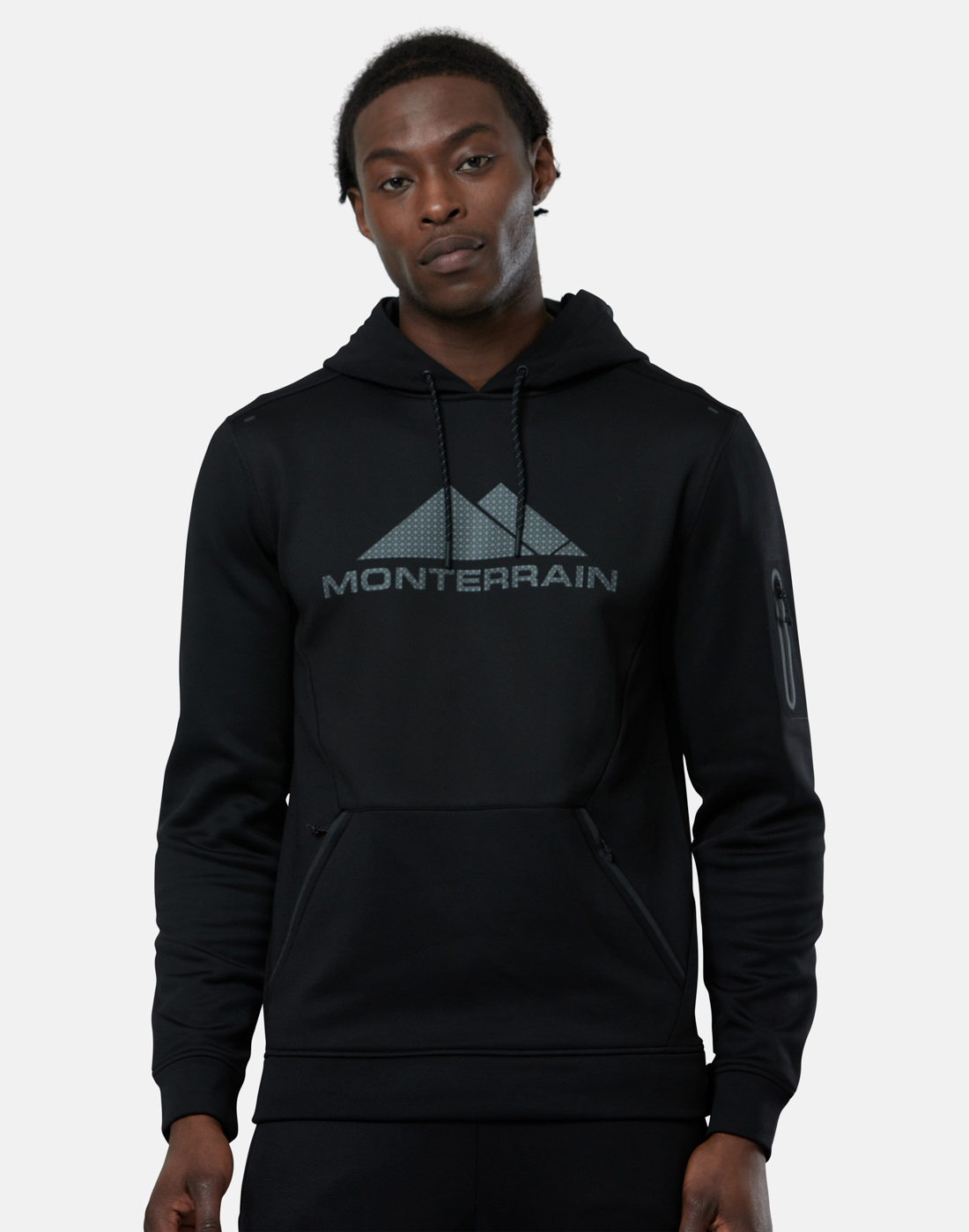 Monterrain Mens Speed Fleece Hoodie - Black