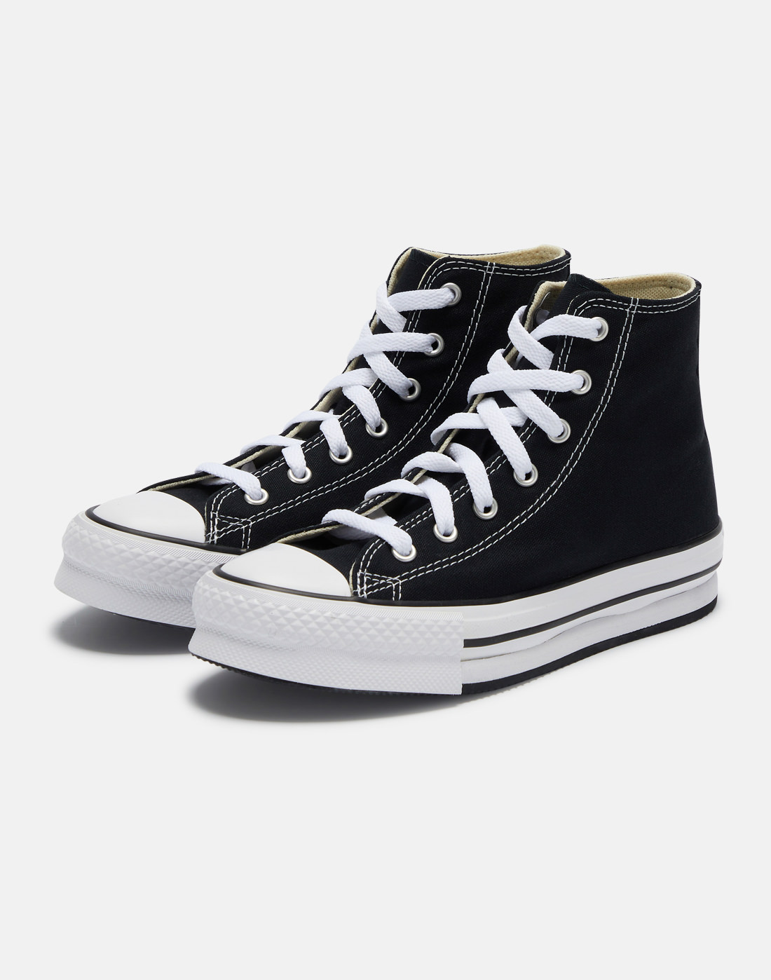 Converse Older Girls Chuck Taylor All Star Eva Lift Platform - Black ...