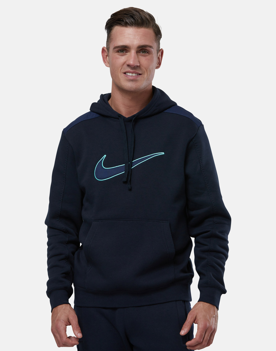 Nike Mens Sports Pack Fleece Hoodie - Navy | Life Style Sports IE