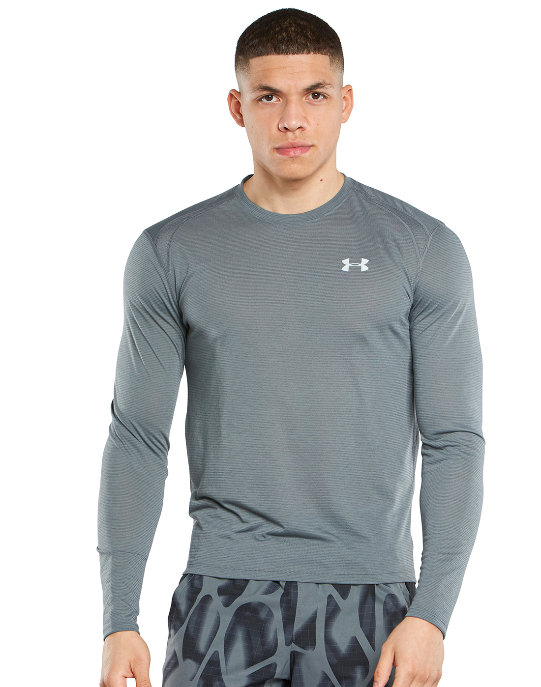 Under Armour Mens Streaker 2.0 Long Sleeve T-Shirt - Grey | Life Style ...